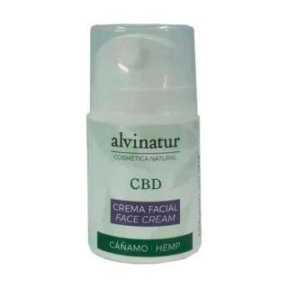 9370 - Alvinatur Crema Facial Cáñamo CBD - Cuidado diario  50 ml.