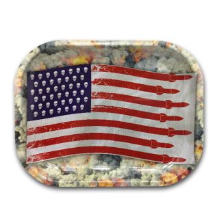 11482 - Bandeja Metal 18x14 cm. Bandera USA