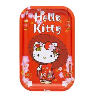 18767 - Bandeja Metal 18x14 cm. Hello Kitty Red Kimono