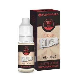 10583 - CBD E-Liquid Plant of Life Sour Diesel 5% 10 ml.