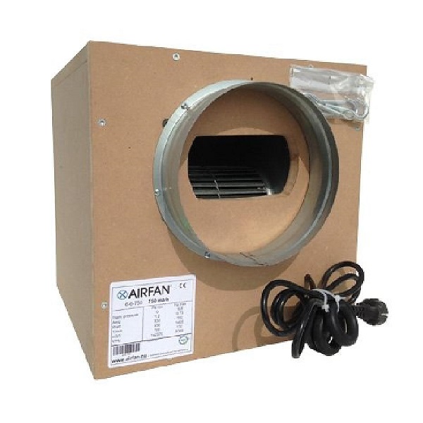 Caja Airfan Iso Box MDF 750 m3/h (200 in - 200 out)