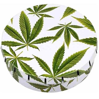BOX126 - Caja Click Clack 5.5 cm. Marihuana leaf 2