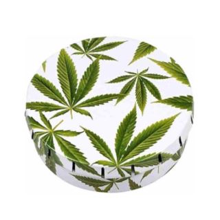 BOX126 - Caja Click Clack Marihuana Leaves 55 mm.
