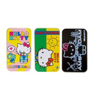18431 - Cajita Metal Hello Kitty 11.5x6.5x2 cm. Retro Tourist Classic Neon 3 ud.