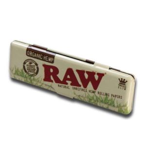 17111 - Cajita Metal Papel de Fumar RAW King Size Organic