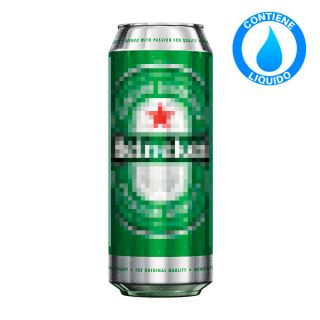 7166 - Camuflaje Lata Cerveza Heineken Grande con Liquido 0.5 lt.