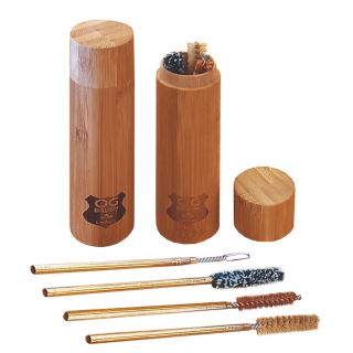 18345 - Cepillos Limpiadores Bongs Caja de Bamboo