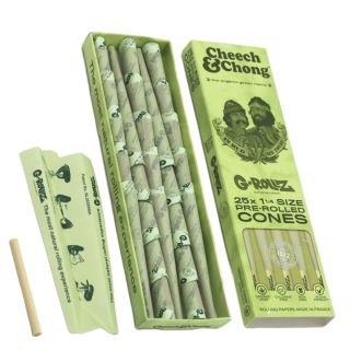 16928 - Cones G-Rollz 1.1/4 - 25 ud. Cheech & Chong Organic Hemp