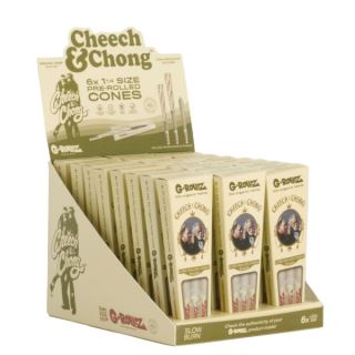 17380 - Cones G-Rollz 1.1/4 - 6 ud. x 24 Blisters Cheech & Chong Organic Hemp