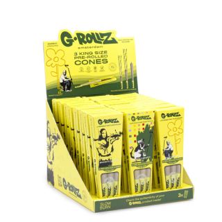 30678A - Cones G-Rollz K.S. 3 ud. x 24 Blisters Banksy Bamboo Umbleached