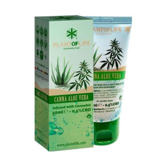 15298 - Crema Canna Aloe Vera 0.5 % CBD 50 ml Plant of Life