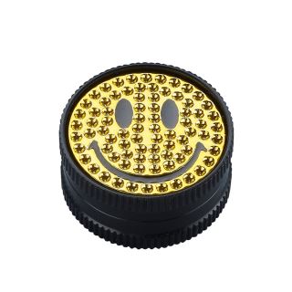 30078B - Grinder Metal Gold Smile 30 mm. 12 ud.