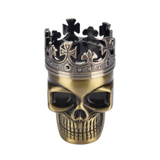 30327 - Grinder Polinizador Metal King Skull 47 mm Gold