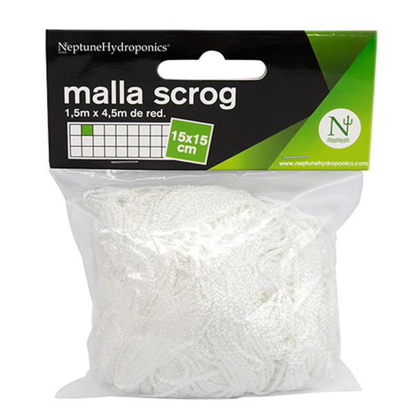 Malla de Cultivo Blanca 1.5 x 4.5 m Cuadro 15x15 cm. Neptune