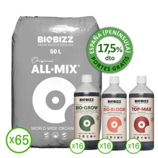 15154 - Pack Biobizz All-Mix 50 lt. + Abonos
