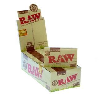 30613 - Papel Raw   Organic Single Wide Doble 25 librillos