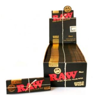 30611 - Papel Raw  Black Single Wide 50 librillos