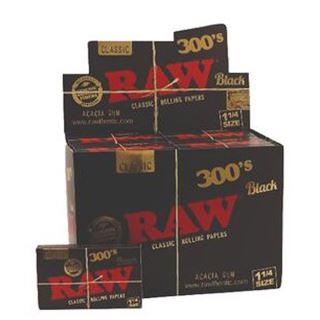 30539B - Papel Raw Black  1.1/4 Block 300 - 40 librillos