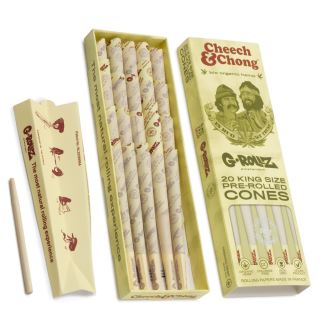 16927 - Papel de fumar Cones G-Rollz K.S. Cheech & Chong Organic Hemp Extra Thing 20 ud.