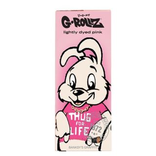 30694 - Papel de fumar G-Rollz K.S. Tips & Tray Thug for Life Pink 16 librillos