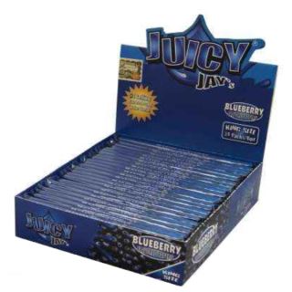 18428 - Papel de fumar Juicy Jay´s King Size Blueberry 24 ud.