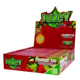 18420 - Papel de fumar Juicy Jay´s King Size Strawberry & Kiwi 24 ud.