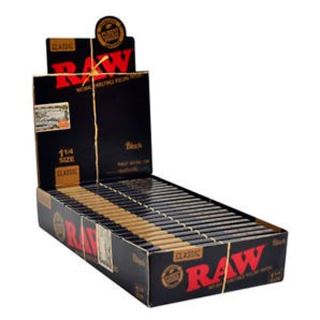 30527 - Papel de fumar Raw 1.1/4 Black - 24 Librillos