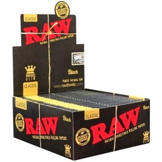 30535 - Papel de fumar Raw King Size Slim Black Edition 50 librillos