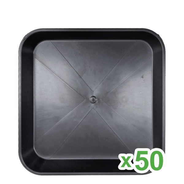 Plato Cuadrado 23x23 cm para Maceta de 11 lt. 50 ud